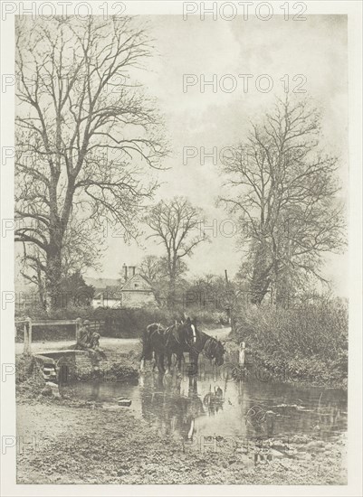 Sleepy Hollow, c. 1889, printed 1889, Mr. J. Gale, English, died 1906, England, Photogravure, from "Sun Artists, Number 1" (1889), 17 × 12 cm (image), 38.2 × 27.9 cm (paper)