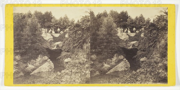 The Cave, 1860/69, Anthony & Company, American, active 1848–1901, United States, Albumen print, stereo, No. 6206 from the series "Central Park (New York)