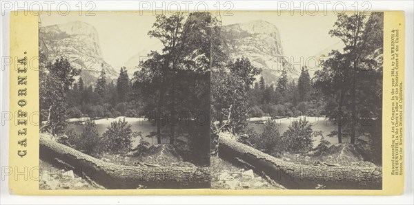 The Lake, Yosemite Valley, 1864, Lawrence & Houseworth, American, active 1860s, United States, Albumen print, stereo, No. 272 from the series "California