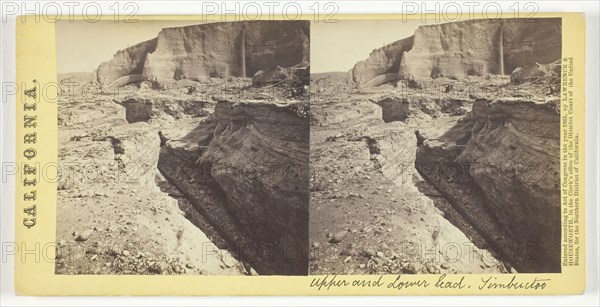 Upper and Lower lead, Timbuctoo, California, 1865, Lawrence & Houseworth, American, active 1860s, United States, Albumen print, stereo, from the series "California