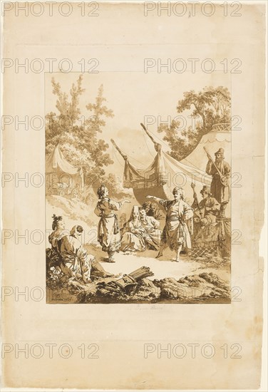 The Russian Dance, 1769, Jean Baptiste Le Prince, French, 1734-1781, France, Aquatint on paper, 302 × 242 mm (image), 385 × 310 mm (plate), 500 × 340 mm (sheet)