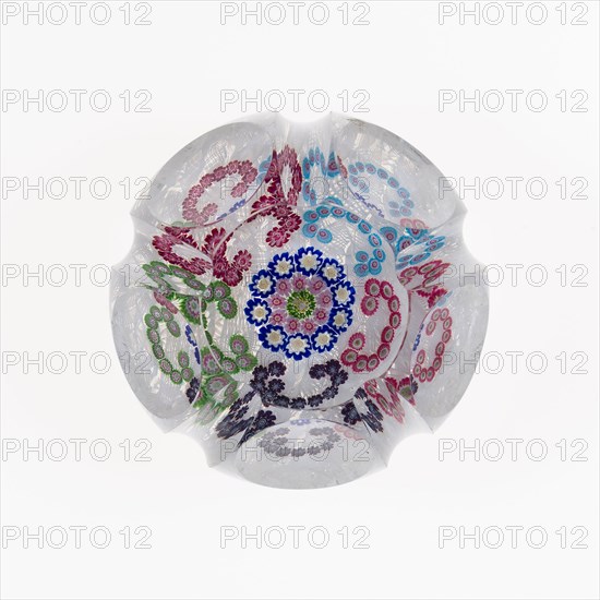 Paperweight, c. 1845–55, Clichy, France, 1837-1885, Clichy, Glass, Diam. 7 cm (2 3/4 in.)