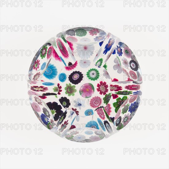 Paperweight, 19th century, Clichy, France, 1837-1885, Clichy, Glass, 3 in.