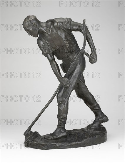 The Reaper, c. 1895, Constantin Emile Meunier, Belgian, 1831-1905, Belgium, Bronze, dark brown patina, 56.5 × 43.2 × 23.5 cm (22 1/4 × 17 × 9 1/4 in.)