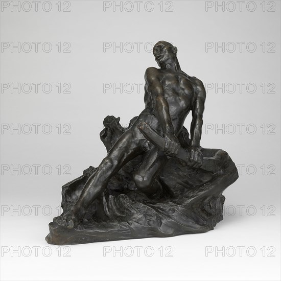Shipwrecked, c. 1890, Constantin Emile Meunier, Belgian, 1831-1905, Belgium, Bronze, 35.6 × 43.8 × 31.1 cm (14 × 17 1/4 × 12 1/4 in.)