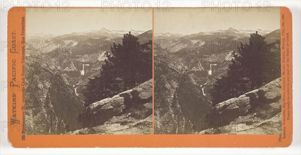 Unknown View, Yosemite, 1861/76, Carleton Watkins, American, 1829–1916, United States, Albumen print, stereo, from the series "Watkins' Pacific Coast