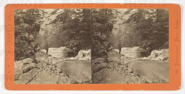 Looking Down the Kauterskill, from the New Laurel House, 1869/1900, Anthony & Company, American, active 1848–1901, United States, Albumen print, stereo, No. 4202 from the series "The Glens of the Catskills