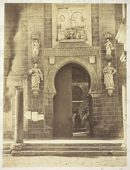 Puerta del Perdon, Cathedral Seville, 1850/63, Charles Clifford, English, 1819–1863, England, Albumen print, 42.2 × 32.1 cm (image/paper), 63.7 × 48.4 cm (mount)