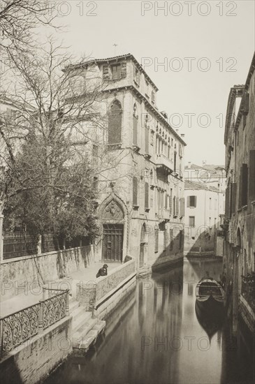Untitled (1), c. 1890, edited by Ferdinando Ongania, Italian, 1842–1911, Italy, Photogravure, No. 1 from the portfolio "Calli, Canali e Isole della Laguna