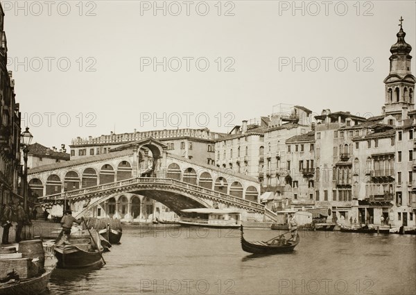 Untitled (93), c. 1890, edited by Ferdinando Ongania, Italian, 1842–1911, Italy, Photogravure, No. 93 from the portfolio "Calli, Canali e Isole della Laguna