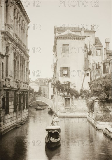 Untitled (II 8), c. 1890, edited by Ferdinando Ongania, Italian, 1842–1911, Italy, Photogravure, No. II 8 from the portfolio "Calli, Canali e Isole della Laguna