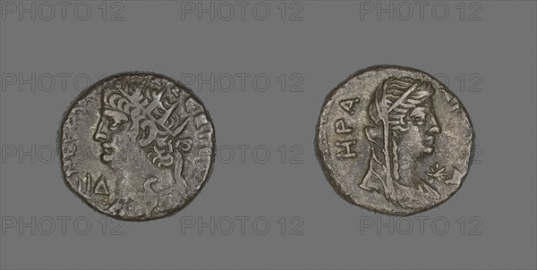 Coin Portraying Emperor Nero, AD 54/68, Roman, minted in Alexandria, Egypt, Egypt, Billon, Diam. 2.4 cm, 13.16 g