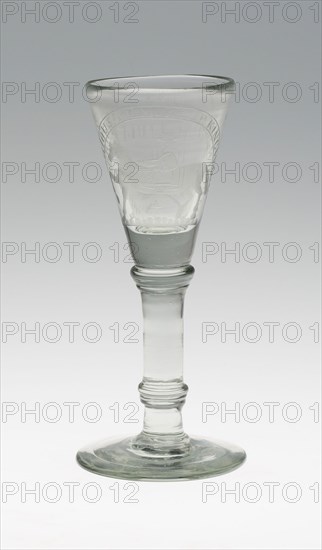 Wine Glass, c. 1690, England, Glass, H. 17 cm (6 11/16 in.)
