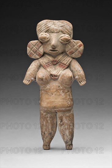 Female Figurine, 500/300 B.C., Chupícuaro, Guanajuato or Michoacán, Mexico, Guanajuato state, Ceramic and pigment, H. 18.5 cm (10 1/2 in.)