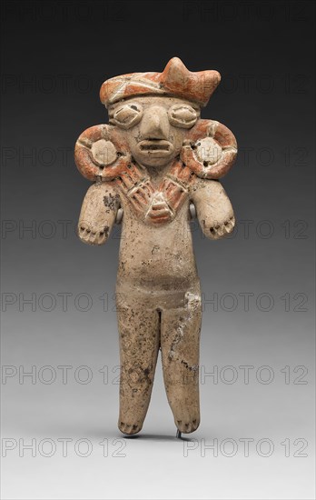 Female Figurine, 500/300 B.C., Chupícuaro, Guanajuato or Michoacán, Mexico, Guanajuato state, Ceramic and pigment, H. 13.3 cm (5 1/4 in.)
