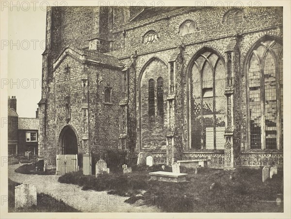 Southside of Cromer Church, c. 1850s, Benjamin Brecknell Turner, English, 1815–1894, England, Albumen print, 29 × 38.8 cm (image), 44 × 59.6 cm (paper)