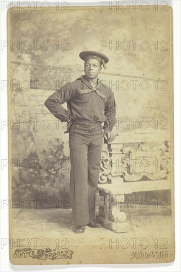 Untitled (Black Sailor), 1875/99, Chute & Brooks, Uruguayan, active 1870s–1880s, Uruguay, Albumen print, 15 x 10.2 cm (image), 16.4 x 10.6 cm (card)