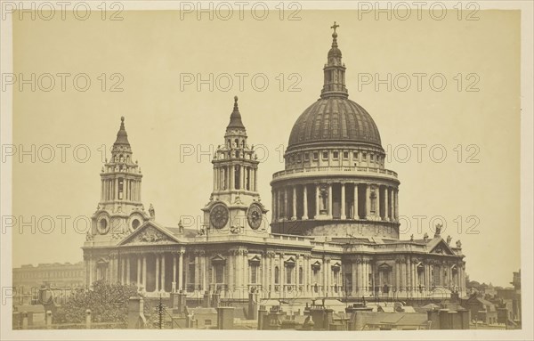 St. Pauls Cathedral, 1850–1900, probably English, 19th century, England, Albumen print, from the album "Views of London