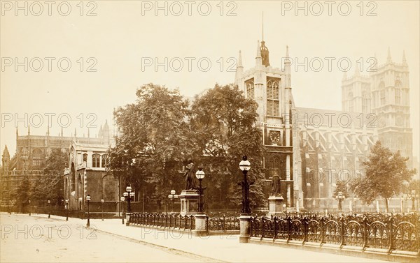 Westminster Abbey, 1850–1900, probably English, 19th century, England, Albumen print, from the album "Views of London