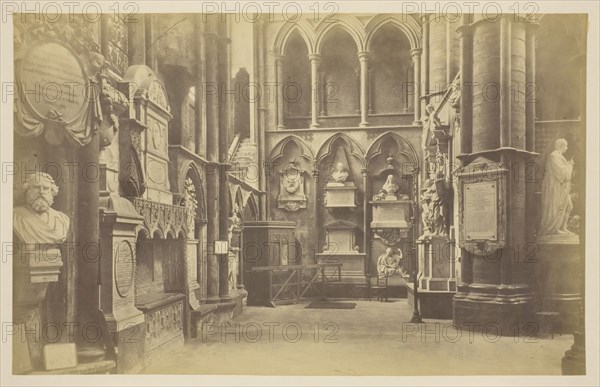 Westminster Abbey, 1850–1900, probably English, 19th century, England, Albumen print, from the album "Views of London