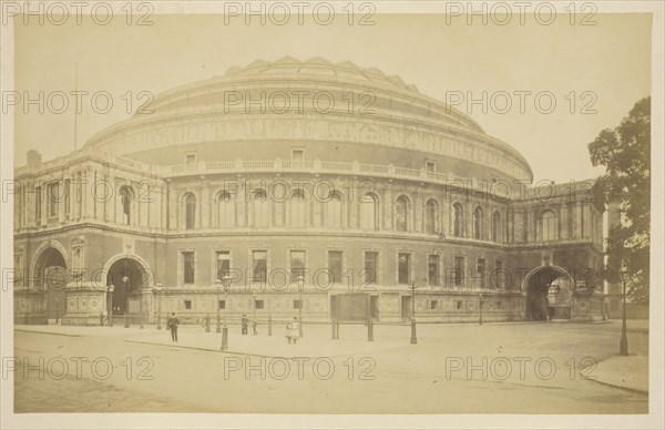 Royal Albert Hall, 1850–1900, probably English, 19th century, England, Albumen print, from the album "Views of London