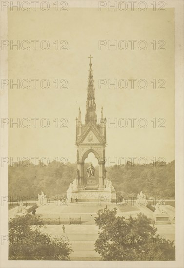 Albert Memorial, 1850–1900, probably English, 19th century, England, Albumen print, from the album "Views of London