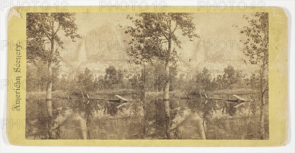 Yosemite Falls, Yosemite Valley, California, Late 19th century, American, United States, Albumen print, stereo, from the series "American Scenery