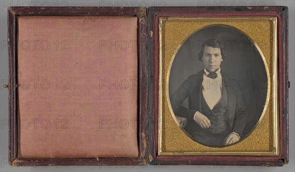 Untitled, 1839/60, 19th century, Unknown Place, Daguerreotype, 8.3 x 7 cm (plate), 9.3 x 8.1 x 1.6 cm (case)