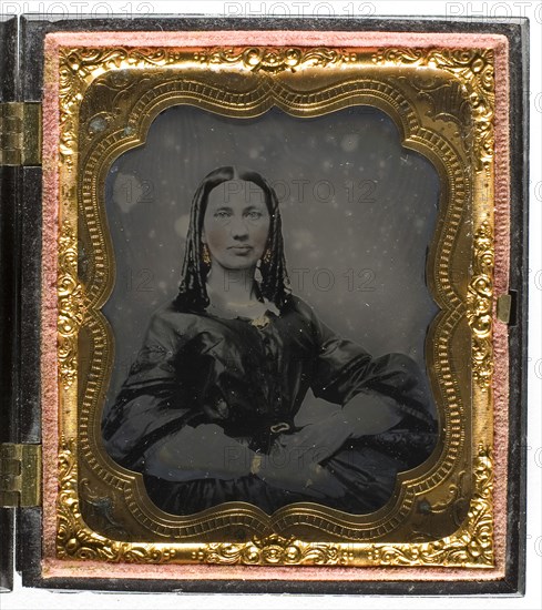 Untitled, 1855/75, 19th century, Unknown Place, Ambrotype, 8.3 x 7 cm (plate), 9.4 x 8.3 x 1.8 cm (case)