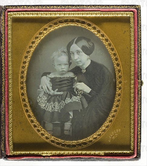 Untitled, 1844/64, E. Jacobs, American, 1813–1892, United States, Daguerreotype, 10.8 x 8.3 cm (plate), 12 x 10.7 x 1.6 cm (case)