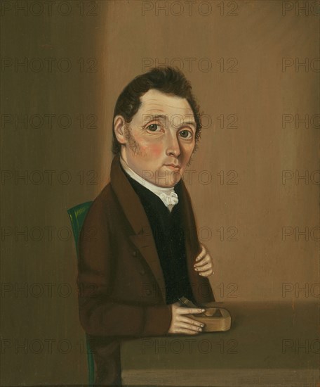 William Bonham, March 4, 1825, William Bonnell, American, 1804–1865, United States, Oil on panel, 30.5 × 24.9 cm (12 × 9 13/16 in.)