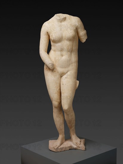 Statue of the Aphrodite of Knidos, 2nd century AD, Roman, Piraeus, Marble, 168 × 57.2 × 42 cm (66 1/8 × 22 1/2 × 16 1/2 in.)