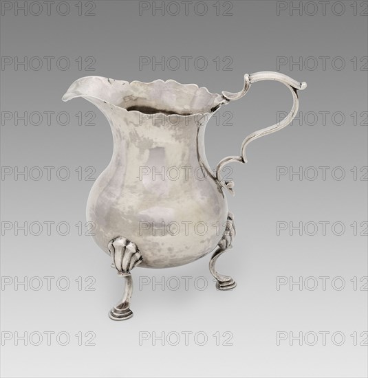 Cream Pot, 1755/76, Myer Myers, American, 1723–1795, New York, New York City, Silver, 10.1 × 10.8 × 6.7 cm (4 × 4 1/4 × 2 5/8 in.)