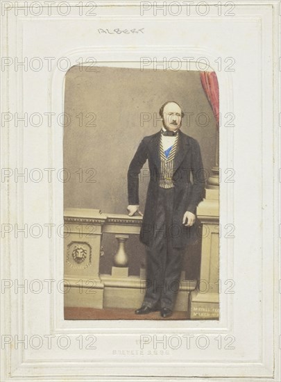 Prince Consort, 1861, John Jabez Edwin Mayall, American, 1813-1901, United States, Albumen print, 8.3 × 5.7 cm (image/paper), 10.6 × 6.1 cm (mount)