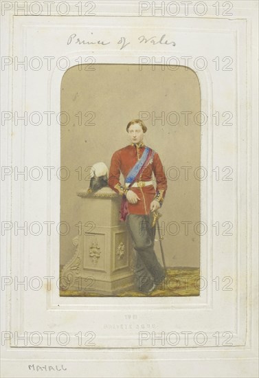 H.R.H. The Prince of Wales, 1860–69, John Jabez Edwin Mayall, American, 1813-1901, United States, Albumen print, 8.7 × 5.5 cm (image/paper), 10.4 × 6.3 cm (mount)