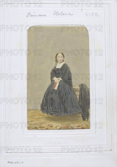 Princess Helena, c. 1860, John Jabez Edwin Mayall, American, 1813-1901, United States, Albumen print, 8.2 × 5.1 cm (image/paper, appro×.), 10.6 × 6.1 cm (mount)