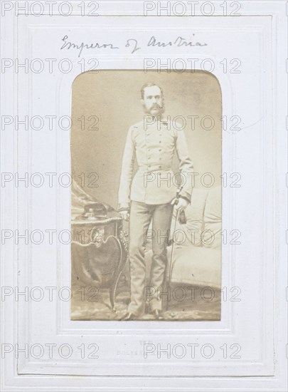 The Emperor of Austria, 1860–69, European, active 1860s, Albumen print, 8.8 × 5.5 cm (image/paper), 10 × 6.3 cm (mount)