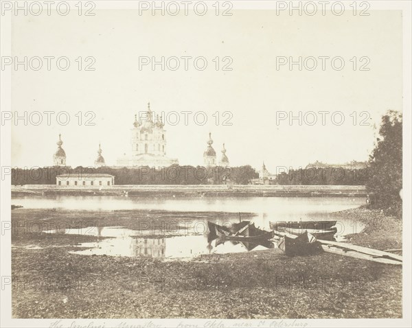 The Smolnoi Monastery, 1851/52, Roger Fenton, English, 1819–1869, England, Salted paper print, 17.1 × 21.5 cm (image/paper), 43.4 × 55 cm (mount)