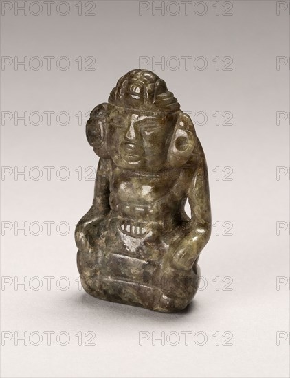 Figurine, A.D. 250/900, Classic Maya, Mexico, Guatemala, or Honduras, Central America, Jadeite, H. 5.4 cm (2 1/8 in.)