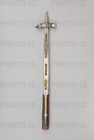 War Hammer, 1490/1510, German, Germany, Steel, iron, brass, and beechwood, L. 59 cm (23 3/16 in.)