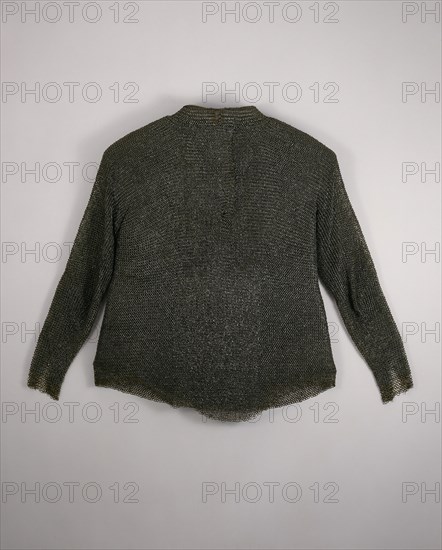 Mail Shirt, 1550/75, Western European, probably German, Germany, Steel, iron, and brass, W. at shoulders: 67.3 cm (26 1/2 in.), L. 91.4 cm (36 in.), Wt. 16 lb. 13 oz.