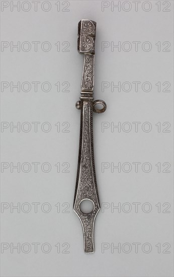 Combined Wheel-Lock Spanner and Turnscrew, second half of 16th century, German, Saxony, Saxony, Iron, L. 21.6 cm (8 1/2 in.)