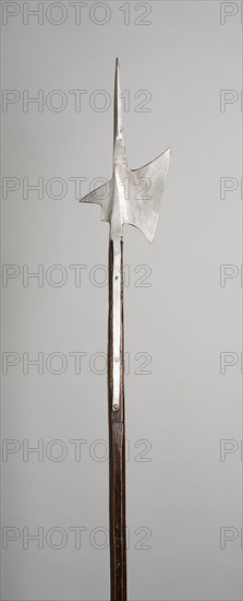 Halberd, 17th century, German, Germany, Steel and wood (oak and ash), L. 223.5 cm (88 in.)