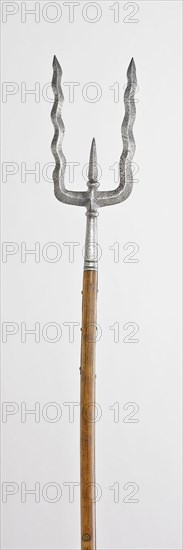 Military Fork, 1550/1600, Northern Italian, Northern Italy, Steel and wood (ash), L. 245.1 cm (96 1/2 in.)