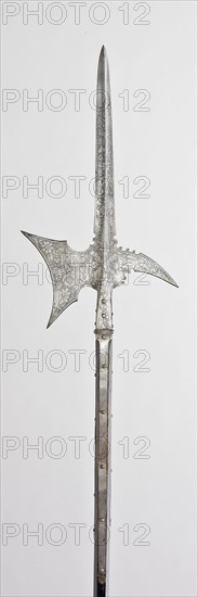 Halberd for the Bodyguard of Archduke of Inner Austria (Later Emperor) Ferdinand II, 1596, Austrian, Austria, Steel, iron, and wood, L. 208.3 cm (82 in.)