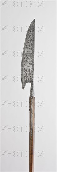 Glaive for the Bodyguard of Markus Sittikus von Hohenems, Prince-Archbishop of Salzburg, 1589, Austrian, Austria, Steel and oak, L. 205.74 cm (81 in.)