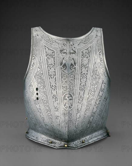 Cuirass from an Armor of Tsar Dmitry I, 1605/06, Italian, Milan, Milan, Steel, H. 41.3 cm (16 1/4 in.)