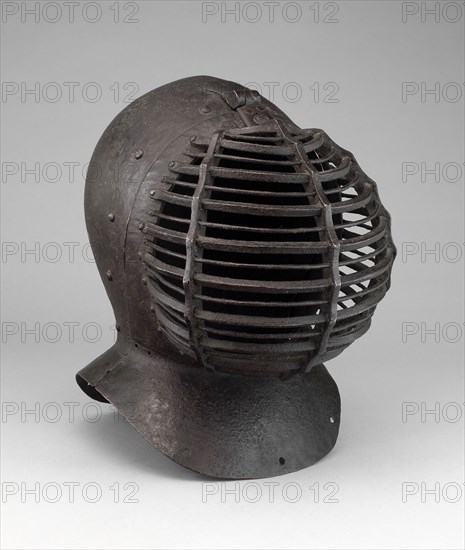 Great Basinet (Kolbenturnierhelm), mid–19th century in 15th century style, German, Germany, Steel, H. 27.9 cm (11 in.)