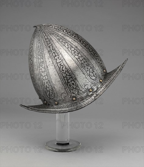 Morion, c. 1580, Northern Italian, Northern Italy, Steel, H. 25.4 cm (10 in.)