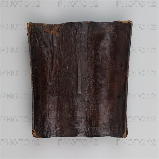 Buckler (Targa), 1550/75, Italian, Italy, Wood, leather, and iron, 26.7 × 24.1 cm (10 1/2 × 9 1/2 in.)